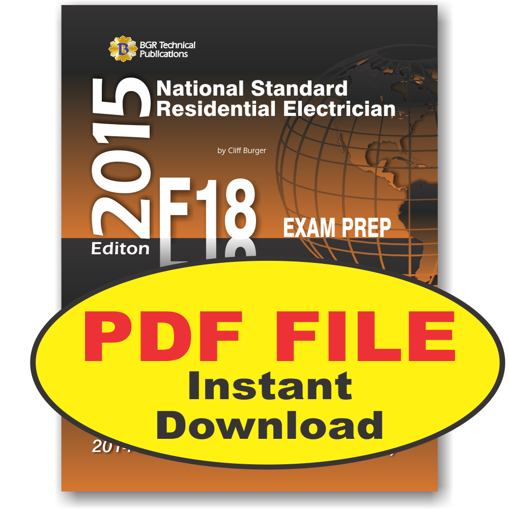 F18 National Standard Residential Electrician ICC Exam PDF Study Guide